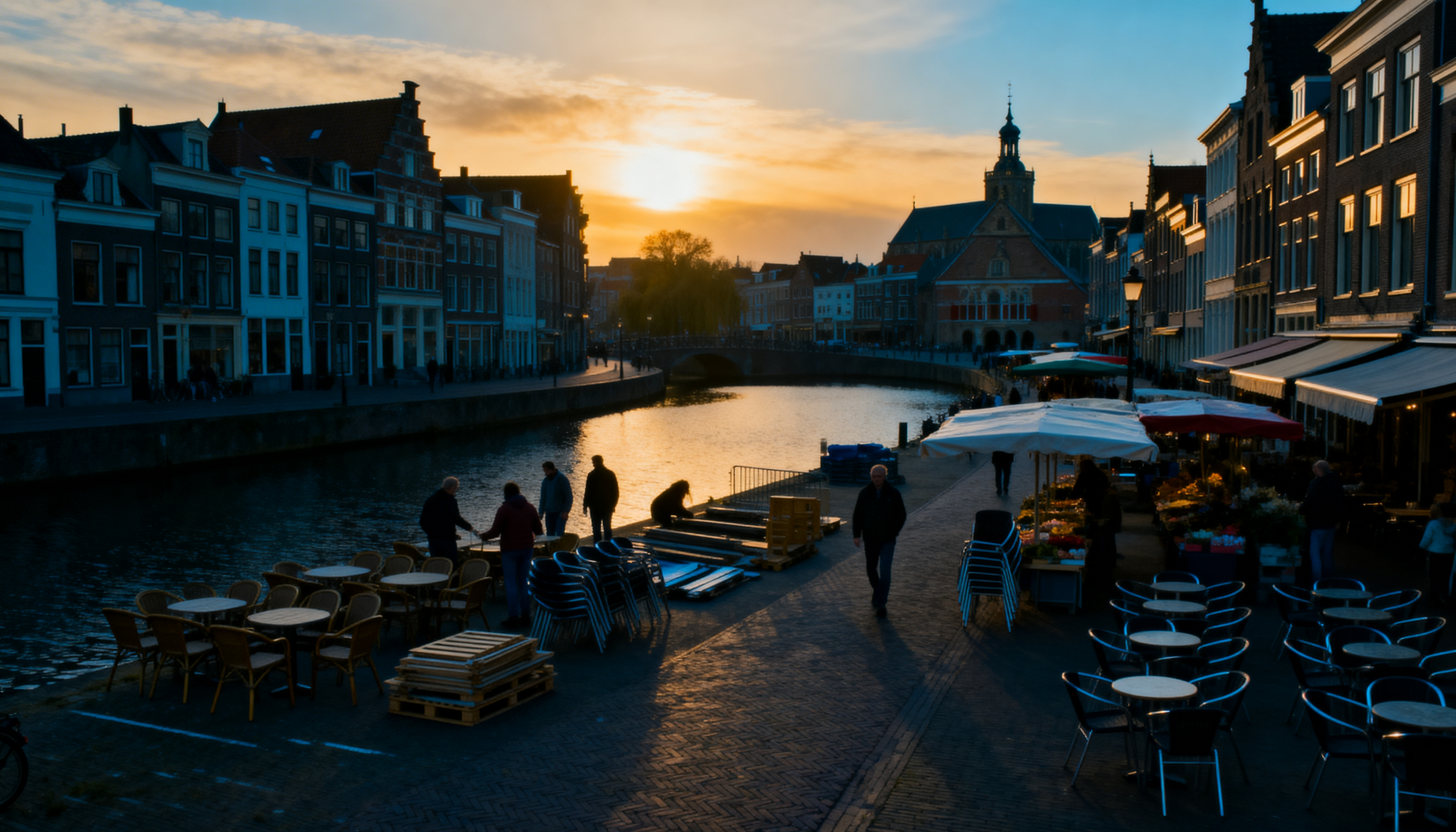 Stadsweerbaarheid - Praktische workshops in de stad bij zonsondergang